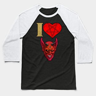 I heart satan Baseball T-Shirt